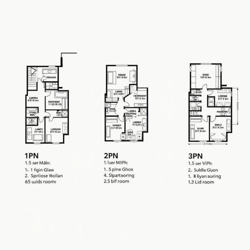 Thiết kế mặt bằng chi tiết căn hộ Lê Minh Xuân Apartment đa dạng diện tích